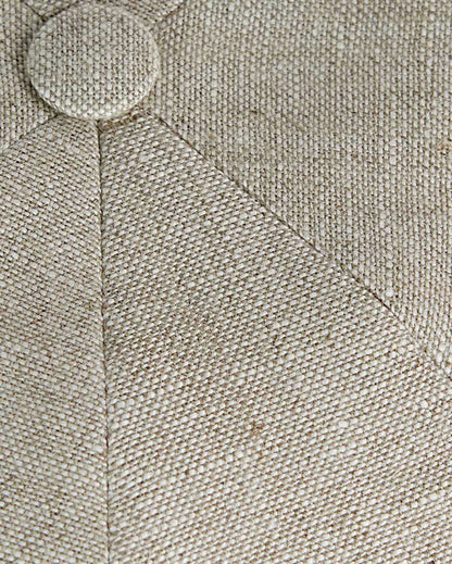 Plain Natural Linen Toni Cap
